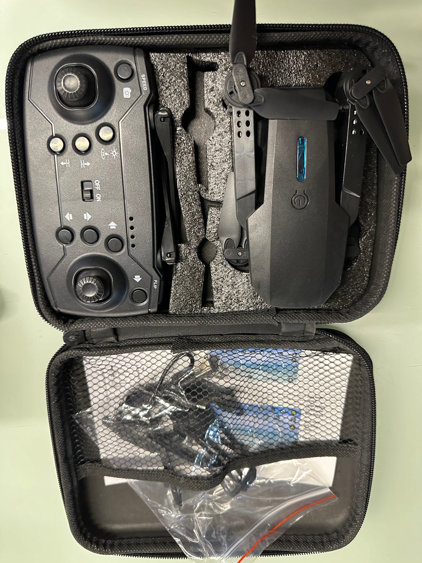 4k mini drone with two batteries