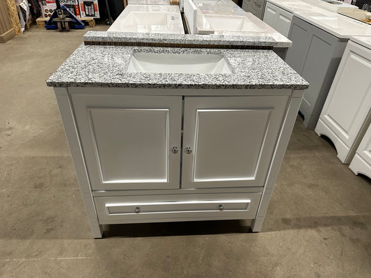36 inch Bathroom Vanity with Marble Top