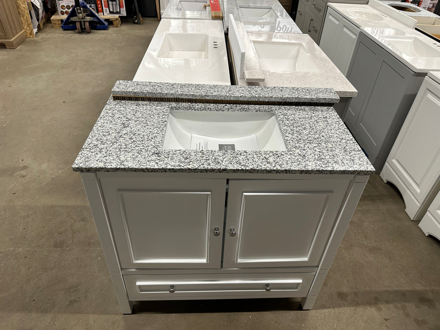 36 inch Bathroom Vanity with Marble Top