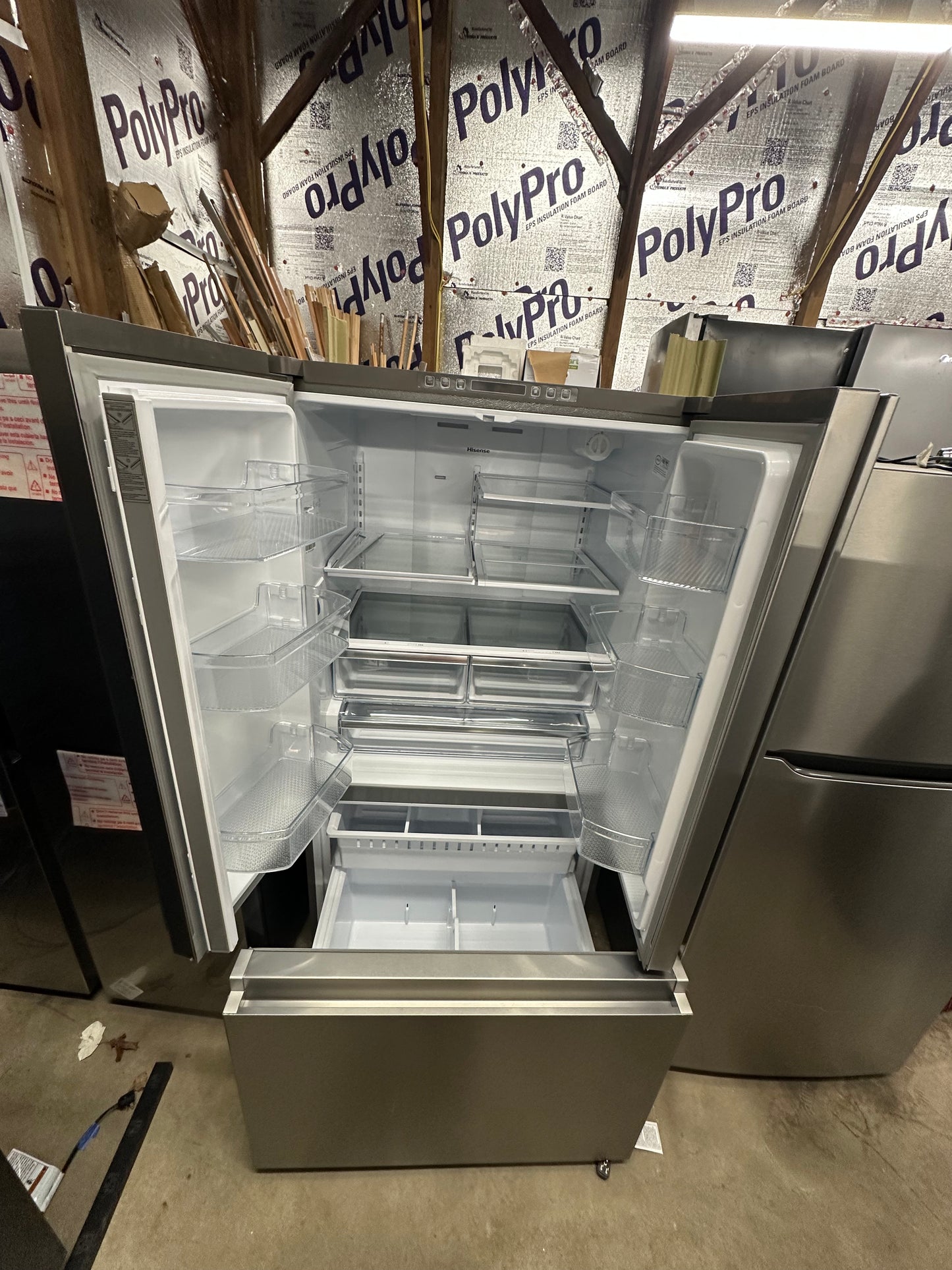 Hisense French Door Refrigerator stainless steel