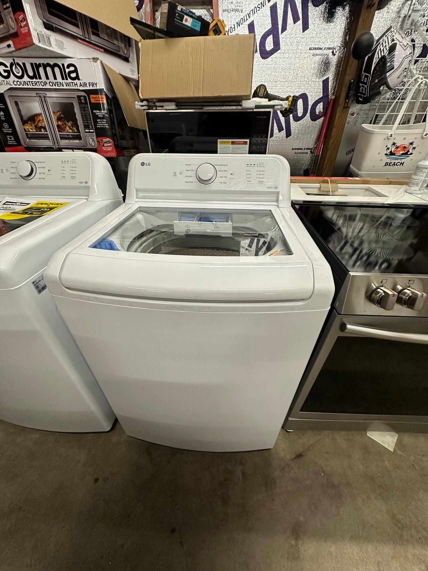 LG 4.3-cu ft Impeller Top-Load Washer ( White )