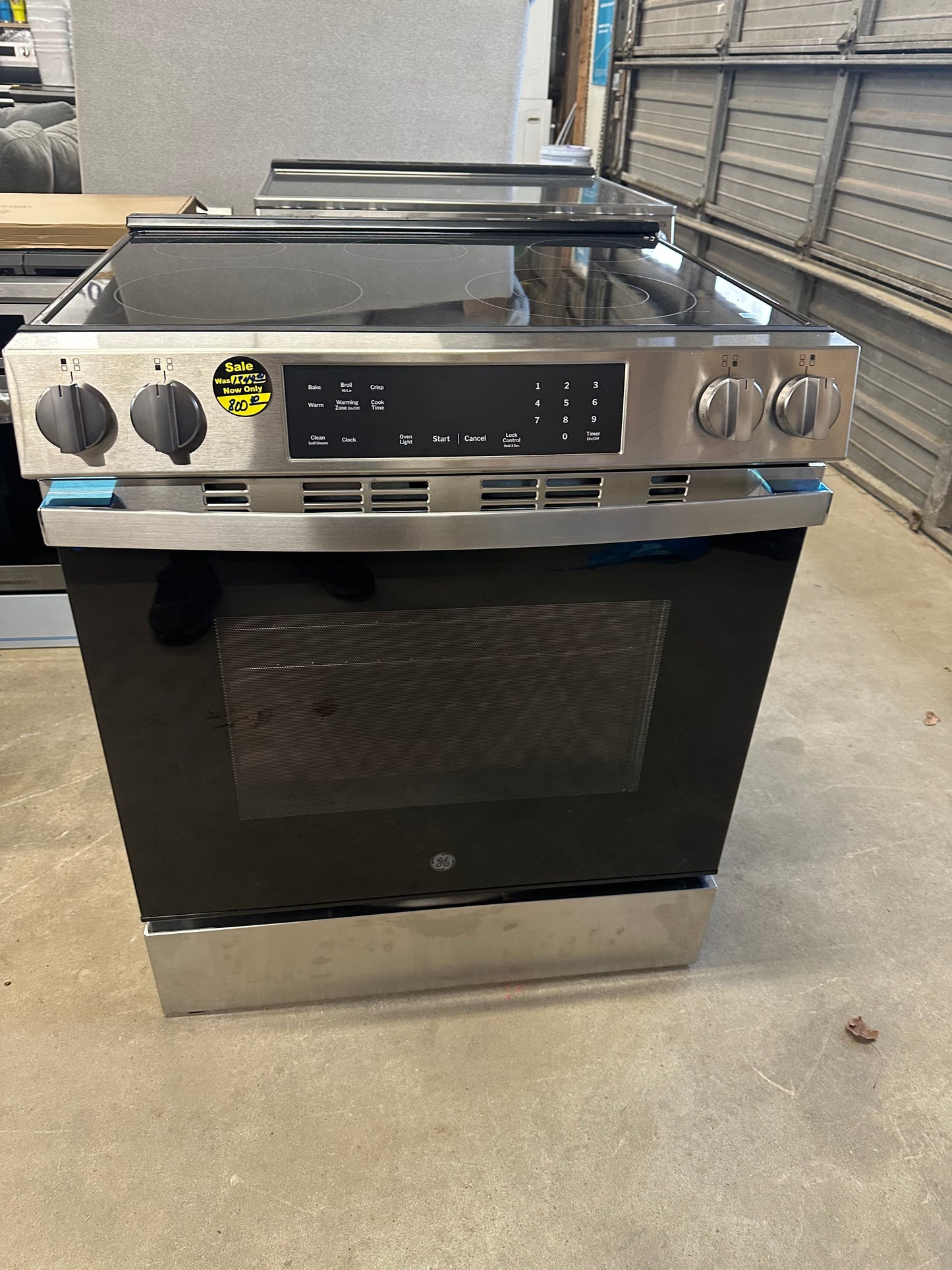 GE Crisp Mode 30-in Glass Top 5 burners