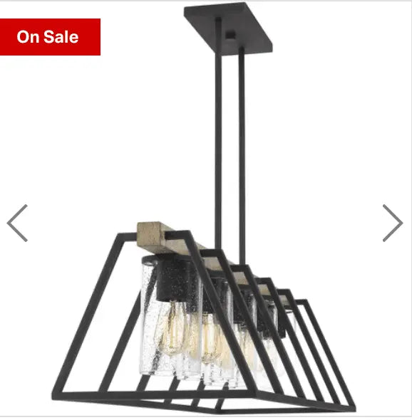 Quoizel Brockton 5 Light 42 inch Grey Ash Linear Chandelier Ceiling Light PriceSlashers