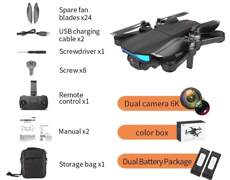 F188 Drone 6k Mini Drone