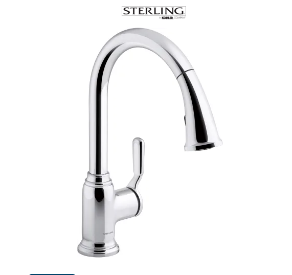 Sterling Ludington 1.5 GPM Single Hole Pull Down Kitchen Faucet Price Slashers