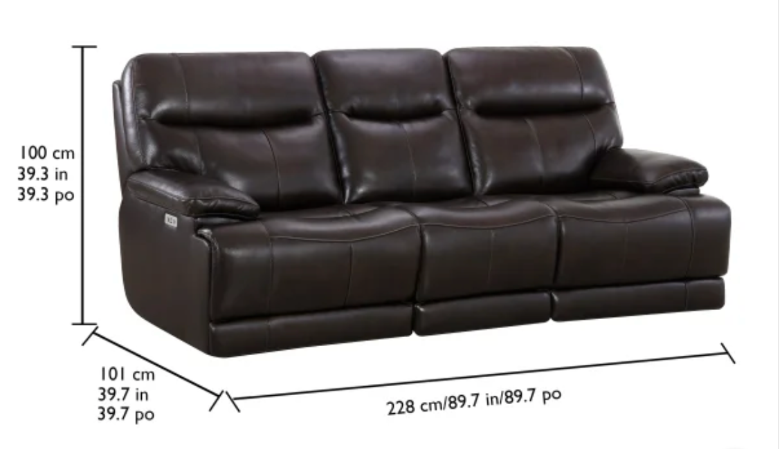 Ridgewin Leather Power Reclining Sofa I