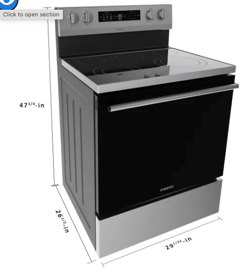 Mora 30-in Smooth Surface 5 Elements