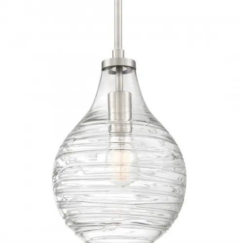 Genie 1 Light 8.75 inch Mini Pendant by Quoizel Polished Chrome PriceSlashers
