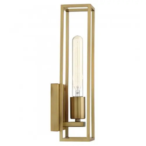 Leighton 1 Light 5 inch Weathered Brass Bath Light Wall Light PriceSlashers