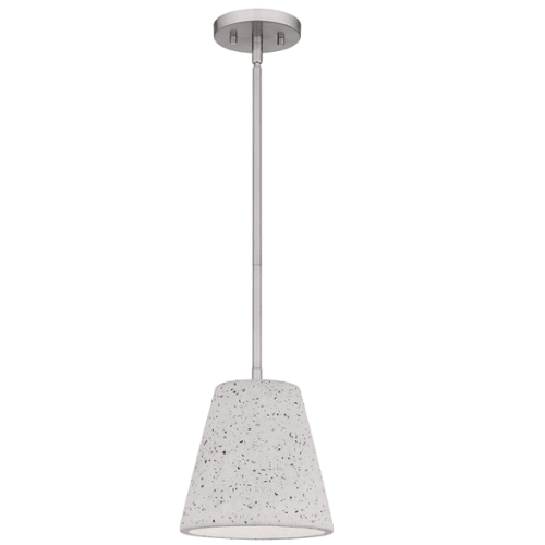 Hazel 1 Light 8 inch Brushed Nickel Mini Pendant Ceiling Light, Small