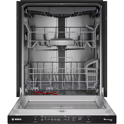 Bosch 500 Series 24-in Top Control Built-in Dishwasher ( Stainless Steel ) With Third Rack