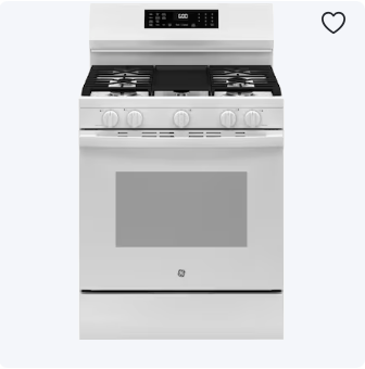 GE 30-in 5 burners 5.3-cu ft Air Fry Convection Oven Freestanding Natural Gas Range ( White ) Item #5730940 | Model #GGF600AVWW
