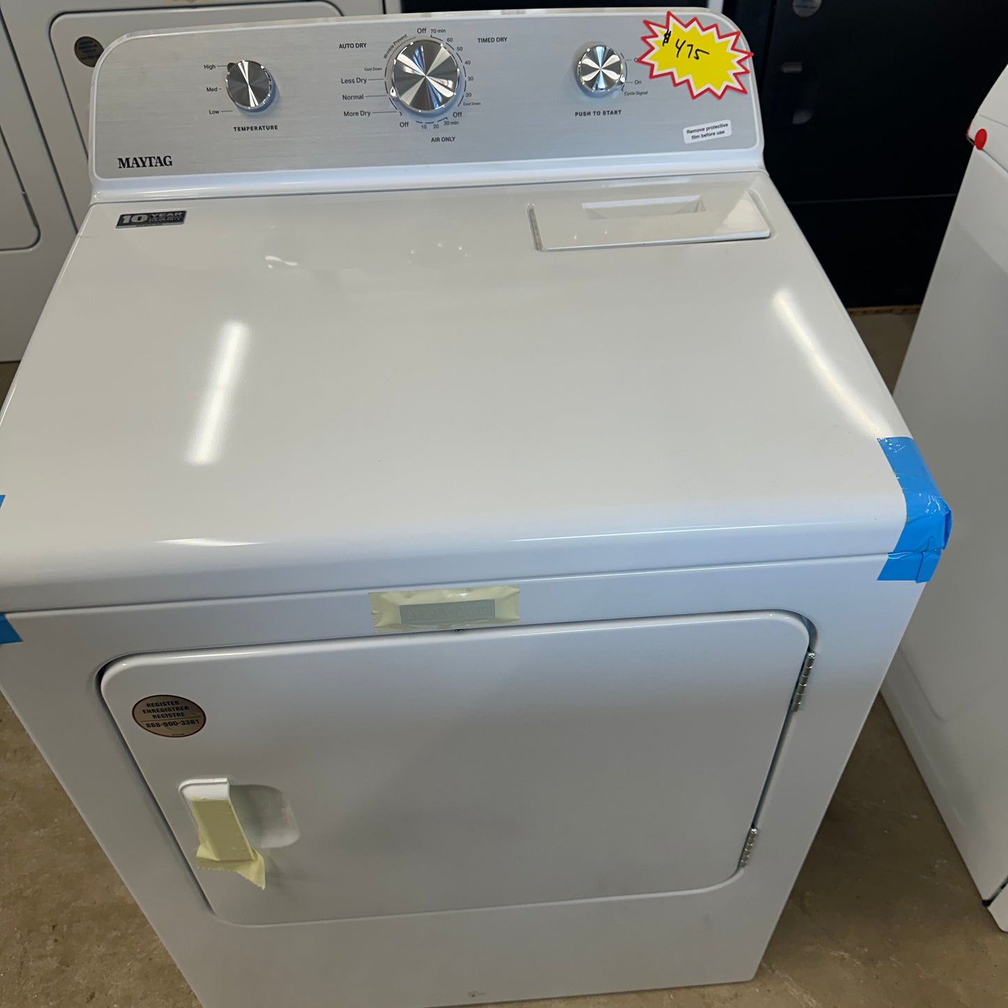 Maytag  7-cu ft Vented Electric Dryer (White)