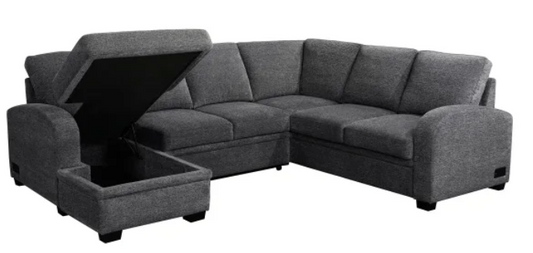 Coddle Aria Sleeper Sectional with Reversible Chaise and Storage