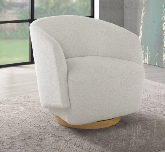 Henredon Murphy Swivel Boucle Chair