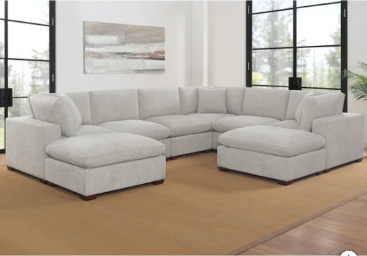 Thomasville Lowell 8-piece Fabric Modular Sectional