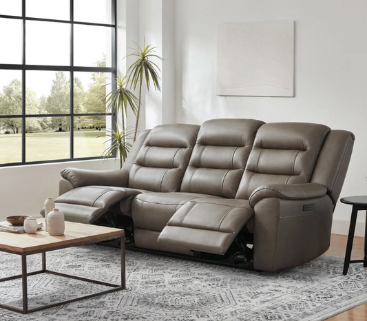 Mason Leather Power Reclining Sofa with Power Headrests