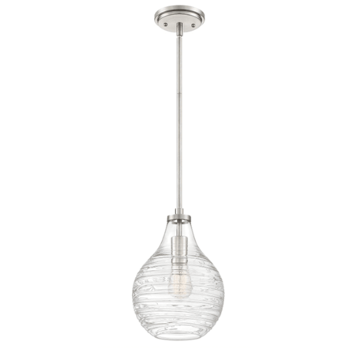 Genie 1 Light 8.75 inch Mini Pendant by Quoizel Polished Chrome