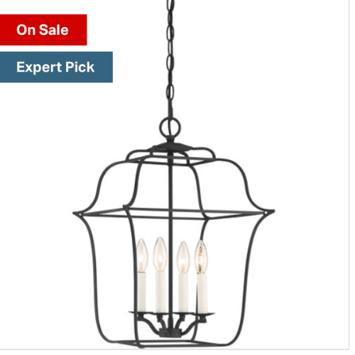 Quoizel Gallery 4 Light 14.00 inch Foyer Pendant in Royal Ebony