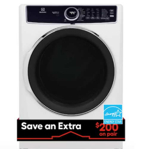 Electrolux 8-cu ft Stackable Steam Cycle Electric Dryer