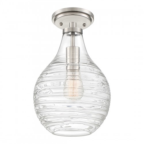 Genie 1 Light 8.75 inch Mini Pendant by Quoizel Polished Chrome