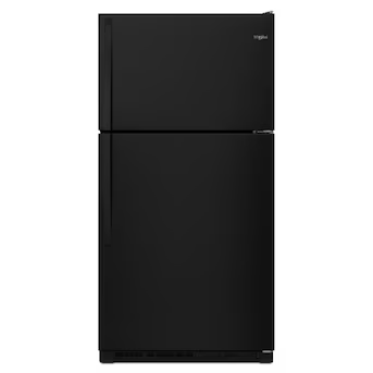 Whirlpool 20.5-cu ft Top-Freezer Refrigerator Black