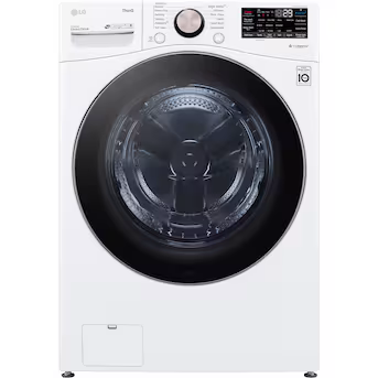 LG TurboWash 360 4.5-cu ft Stackable Front-Load Washer White