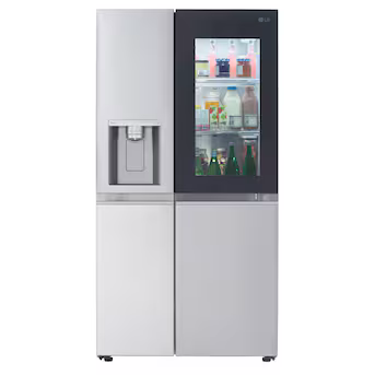 LG InstaView Craft Ice 27.1-cu ft Side-by-Side Refrigerator Smart Compatible with Dual Ice Maker ,Water and Ice Dispenser